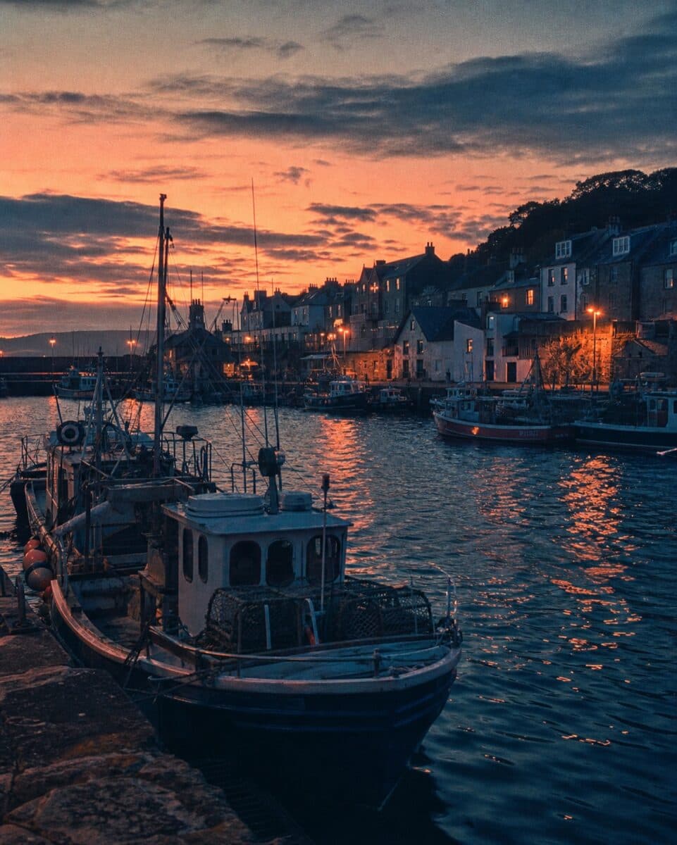 A harbour at golden hour — the kind of trip you plan on the move